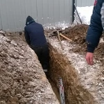 Фото №3 Копка траншей под канализацию