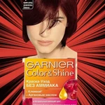 Фото №3 GARNIER Color Shine роскошь тон краска уход для волос 3.6 черная вишня стойкая