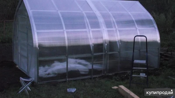 Фото Теплицы каплевидные двускатные. Доставка в 300 городов