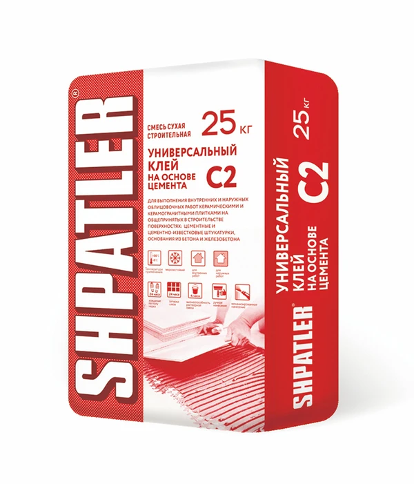 Фото Шпатлер Универсальный С2 Клей для керамической плитки и керамогранита