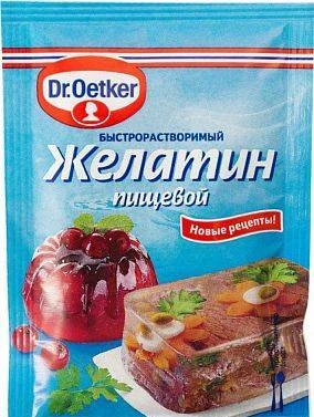 Фото Желатин пищевой Dr.Oetker, коробки по 0,8 кг