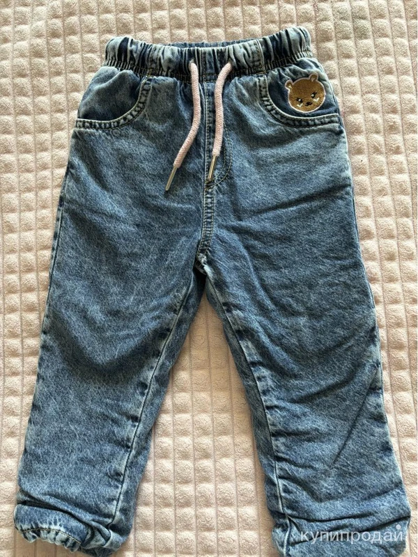 Фото Джинсы утепленные 92