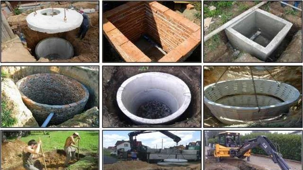 Фото Колодцы, сливные ямы, земляные работы