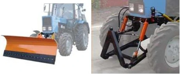 Фото Коммунальный гидроповоротный отвал СО-2,5 в комплекте с ПНУ (передним навесным устройством)