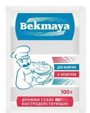 Фото Сухие активные дрожжи Bekmaya для напитков и выпечки.