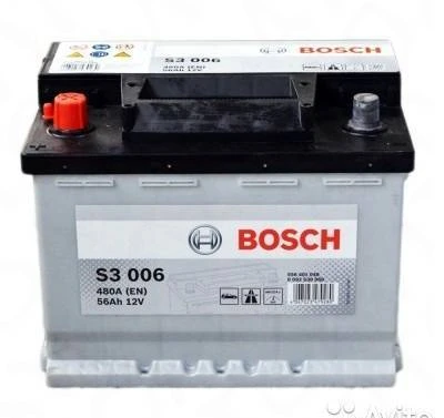 Фото Аккумуляторная батарея BOSCH 19.5/17.9 рус 56Ah 480A