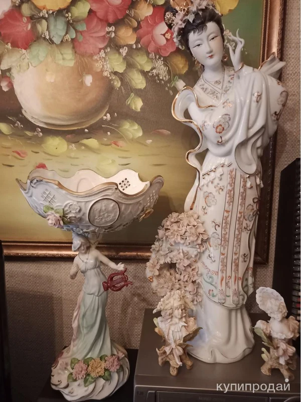 Фото Cтатуэтка скульптура фарфоровая 70 см