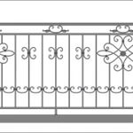 Фото №10 Балконные ограждения с элементами ковки.