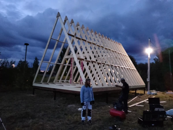Фото А фрейм домокомплект (каркас) А-фрейм(A-frame) 6*8