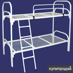 Фото №2 Кровати металлические двухьярусная, кровати для рабочих