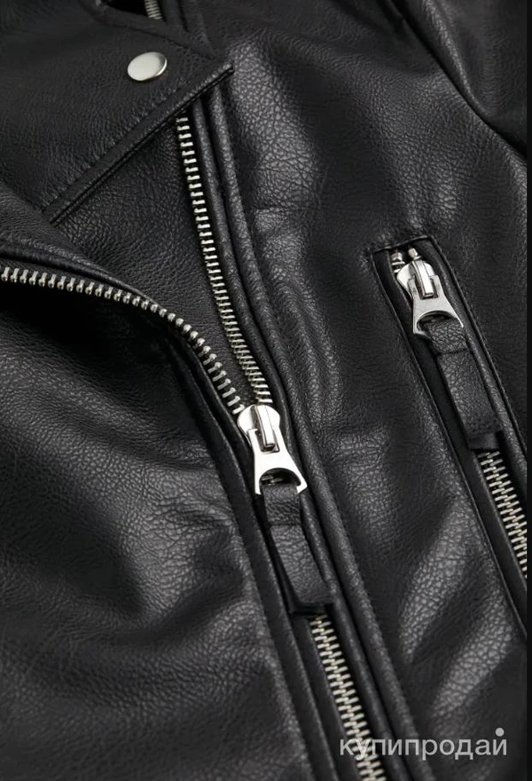 Фото Байкерская куртка H&M, черный