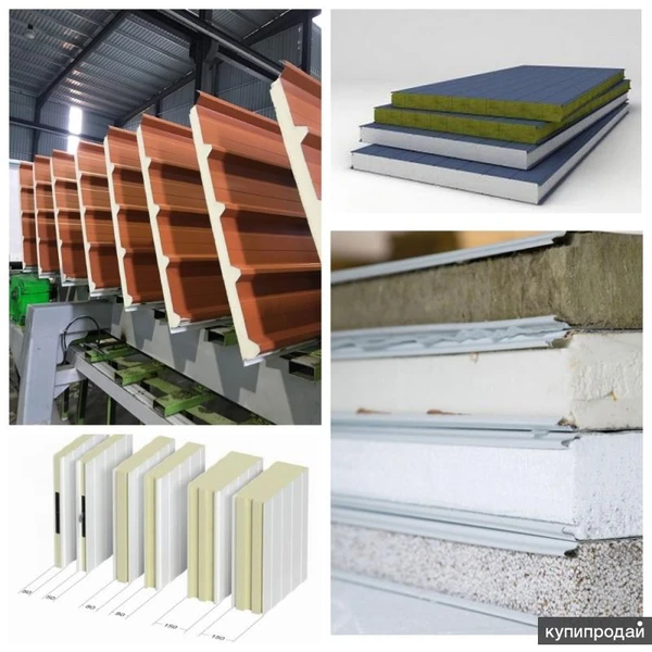 Фото Сэндвич панели металлические