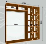 фото Шкаф-купе Сенатор 2Д 2100х600х2100