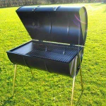 Фото №4 Мангал из металлической бочки