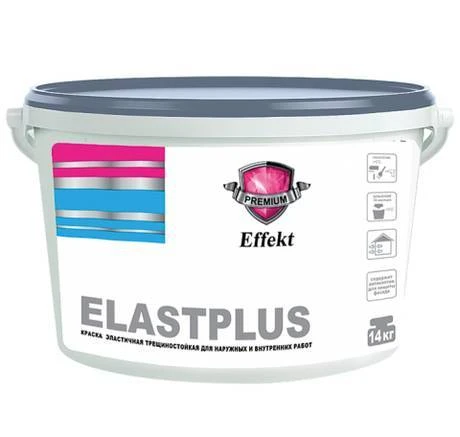 Фото Эластичная ВД краска Effekt Elastplus 4кг