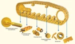 фото Ходовая часть для бульдозера Komatsu D355A-5