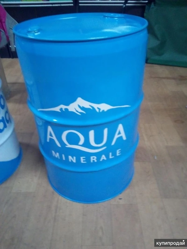 Фото Железная дизайнерская бочка 60 литров "AquaMinerale"