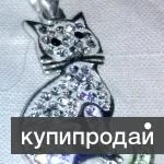 Фото Серебренные подвески, серьги, 925 пробы