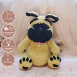 Фото №5 Мягкая игрушка французский бульдог Жак, ручная работа