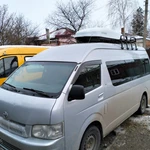 Заказ, аренда микроавтобуса Toyota Hiace 14 мест + прицеп