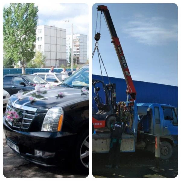 Фото Манипулятор автовышка эвакуатор, авто на свадьбу