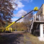 Аренда Услуги Японской Телескопической Автовышки Автоподъёмника АГП Люлька Мехрука Вышка с поворотной Корзиной Михнево Ступинский район