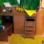 Фото №4 Детски кровать Беседка,Замок,Чердак.