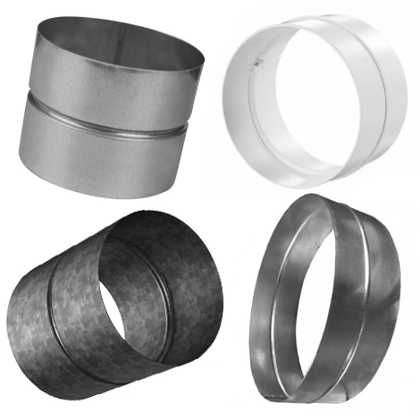 Муфта круглая MК Ø80 оцинкованный 0,5 мм для прямошовных воздуховодов