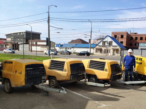 Фото Аренда дизельного компрессора с отбойными молотками