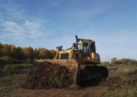 Фото Аренда бульдозера болотника