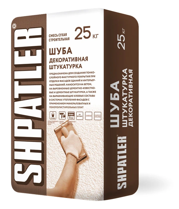 Фото Шпатлер Шуба (декоративна штукатурка)