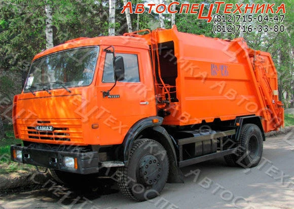 Фото Мусоровоз с задней загрузкой КО-456-12 на шасси КамАЗ-43255