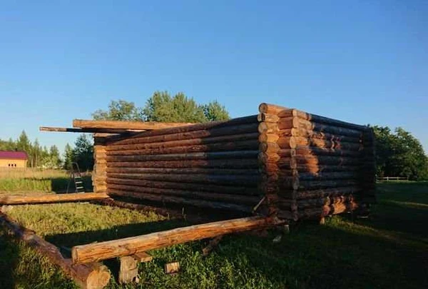 Фото Cруб дома 7,5*4,5 вынос 4 м