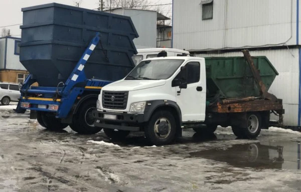 Фото Вывезу мусор газелью или контейнером