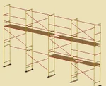 фото Леса строительные (рамные, хомутовые, штыревые, клиновые)