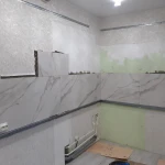Фото №3 Кухонные фартуки. Укладка плитки