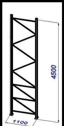 Фото Рама для паллетного и фронтального стеллажа П90
