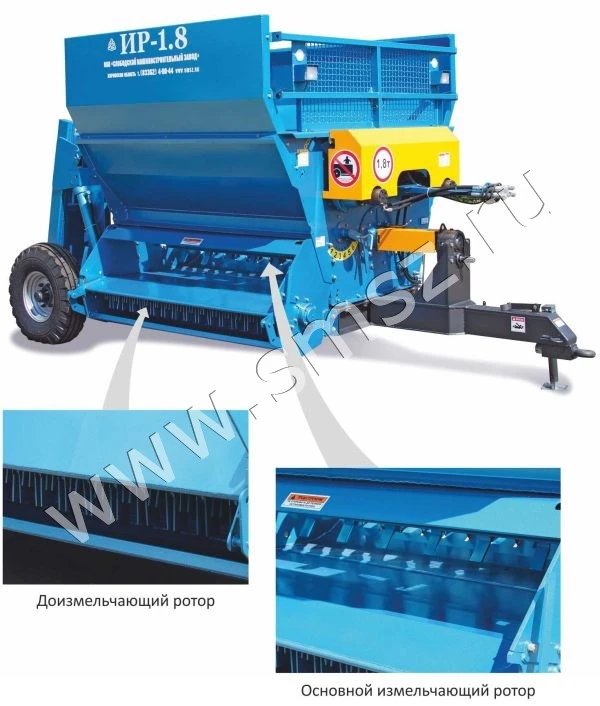 Измельчитель рулонов ИР-1,8 (однороторный)