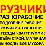 Услуги грузчиков, разнорабочих, вывоз мусора