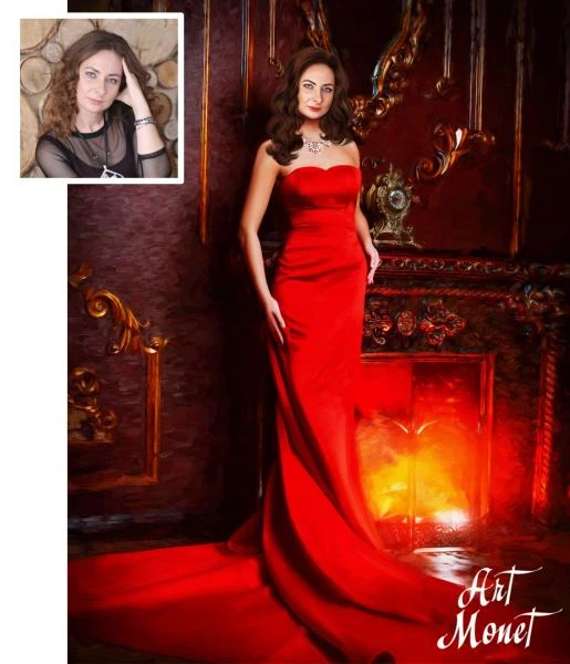 Фото Портрет по фото на холсте. 