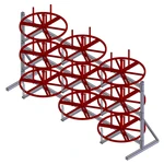 Фото №3 Стеллажи для кабельных бухт (мотков) СБ 9 Р