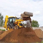 Аренда экскаватора погрузчика JCB 3CX. Гидромолот