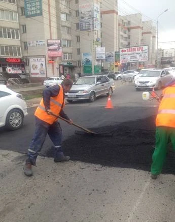 Фото Устройство лежачих полицейских