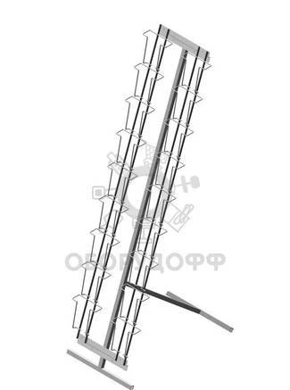 Фото Б.НП.04 Буклетница напольная с дисплеем для открыток 18 ячее