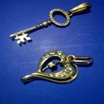 Фото №6 Цепочка с двумя кулонами серебро пр.925