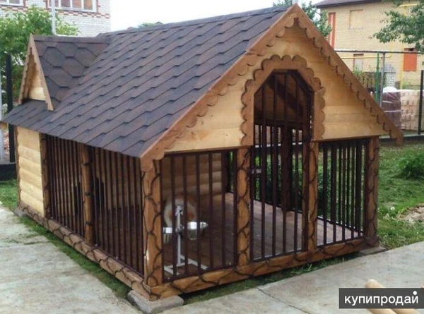 Фото Строим вольер для крупных собак