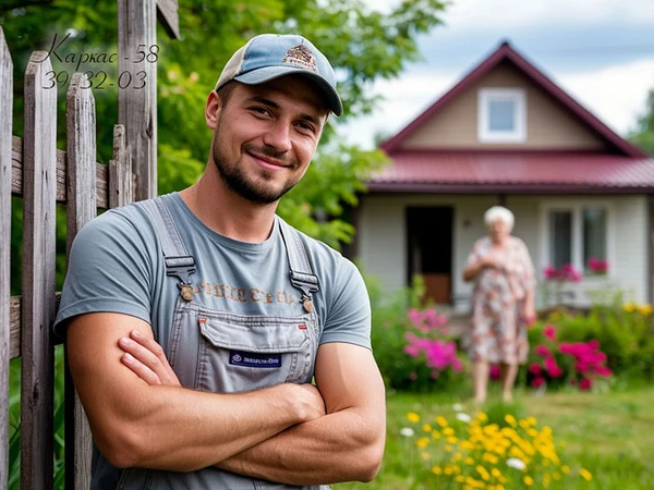 Фото Жилые пристройки к домику на даче в Пензе и дому Каркас-58