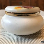 Фото №4 Шкатулка "Серый кот" из натурального камня Селенит