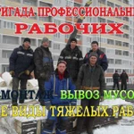 Вывоз мусора,Грузчики,Разнорабочие