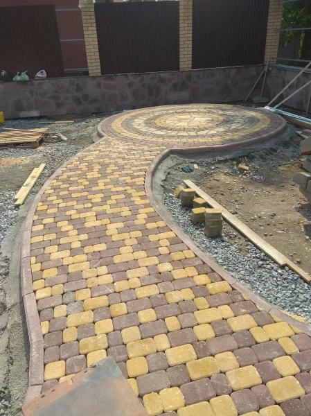 Фото Укладка тротуарное плитки и Плитняка